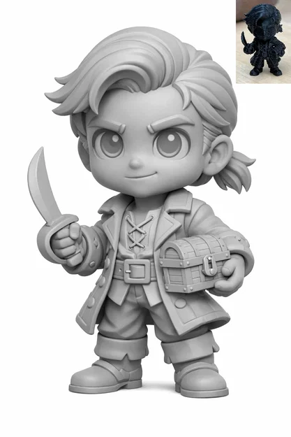 Mô hình Chibi Guybrush Threepwood (Monkey Island) - Image 1