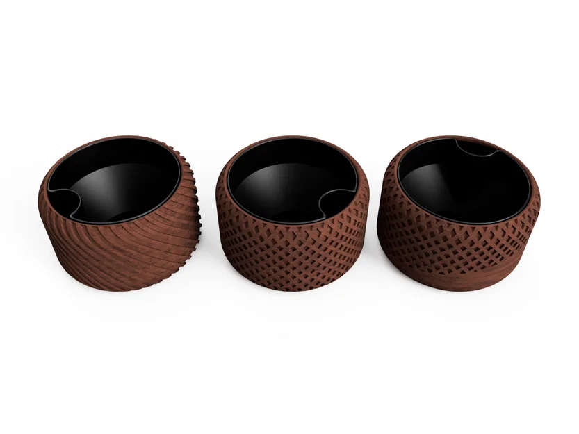 Chậu cây tự tưới V2 (Họa tiết xoắn ốc) - Image 2