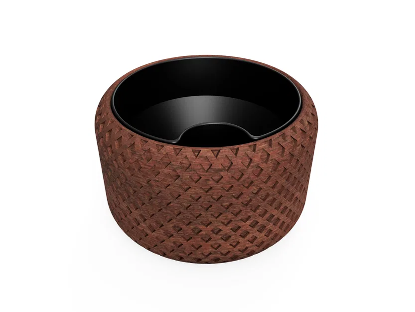 Chậu cây tự tưới nước V2 (Họa tiết kim cương) - Image 1