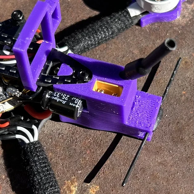 Bộ linh kiện TPU cho khung Sub250gFPV Pro Turtle 2.5" & 3" (DJI O4, Backpack, Arm bumpers) - Image 3