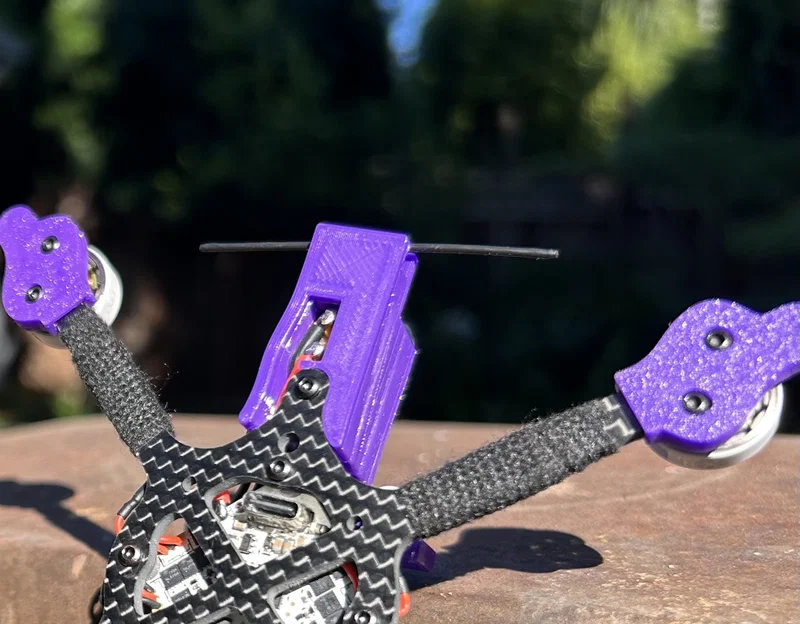 Bộ linh kiện TPU cho khung Sub250gFPV Pro Turtle 2.5" & 3" (DJI O4, Backpack, Arm bumpers) - Image 4