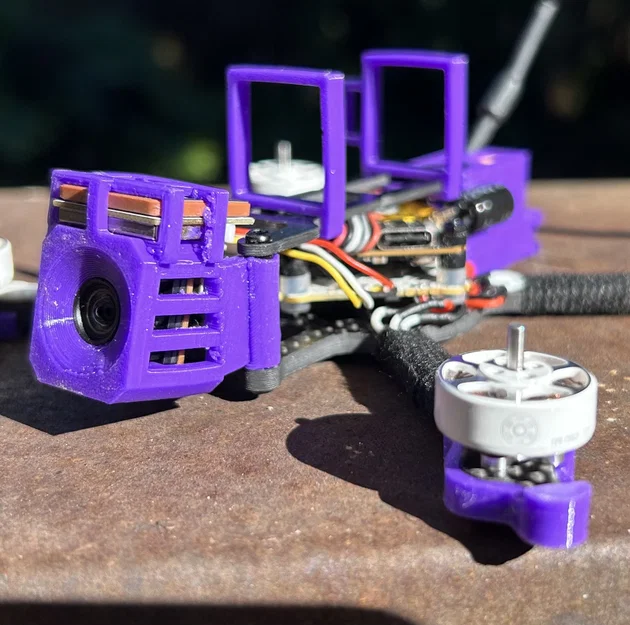 Bộ linh kiện TPU cho khung Sub250gFPV Pro Turtle 2.5" & 3" (DJI O4, Backpack, Arm bumpers) - Image 8