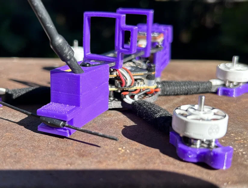 Bộ linh kiện TPU cho khung Sub250gFPV Pro Turtle 2.5" & 3" (DJI O4, Backpack, Arm bumpers) - Image 10