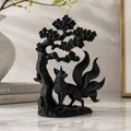 Tượng điêu khắc Hồ Ly Chín Đuôi dưới gốc Anh Đào - Thumbnail 1