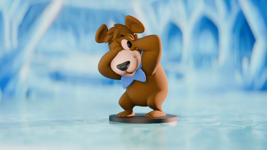 Mô hình nghệ thuật chú gấu Boo-Boo từ The Yogi Bear Show - Image 1