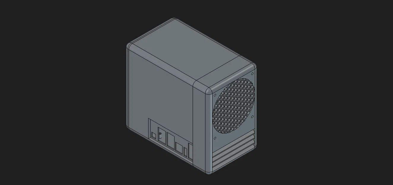 Vỏ Case NAS 4 Bay 3.5" HDD cho ODROID H4 Plus / Ultra - Image 1