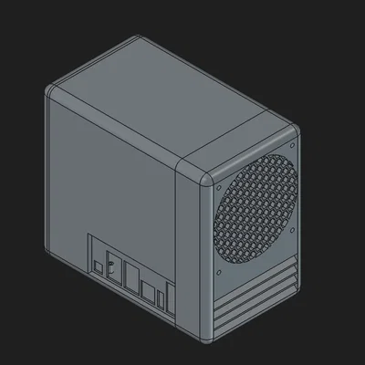 Vỏ Case NAS 4 Bay 3.5" HDD cho ODROID H4 Plus / Ultra