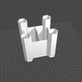 Khay cắm bút lâu đài lục giác (Hexa Castle Pen Holder) in 3D - Thumbnail 2