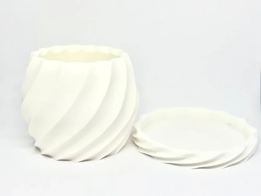 Spiral flower pot - Chậu cây xoắn ốc nghệ thuật - Image 2