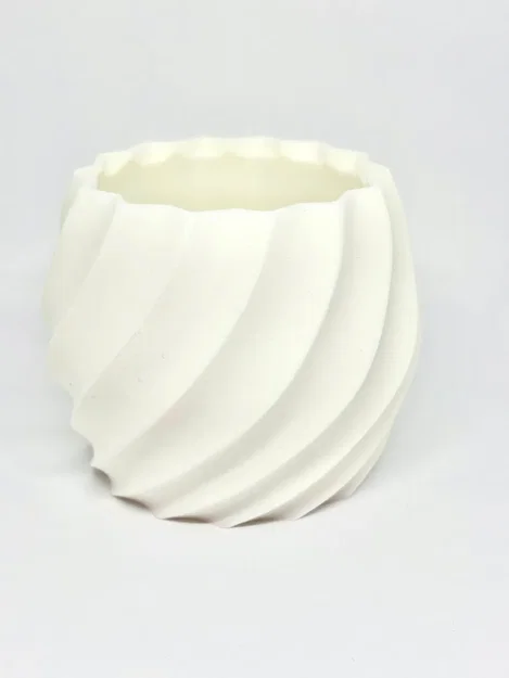 Spiral flower pot - Chậu cây xoắn ốc nghệ thuật - Image 4