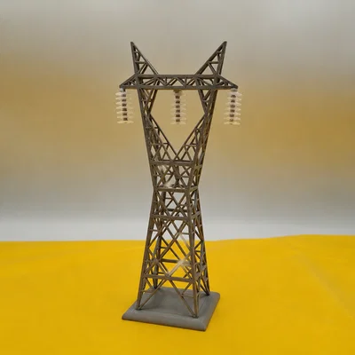 Mô hình Trụ điện cao thế 110 kV đơn mạch dạng khung thép tỷ lệ 1:100
