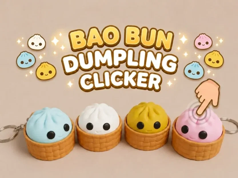 Mô hình đồ chơi nhấn bấm Bao Bun Clicker cực kỳ dễ thương - Image 1