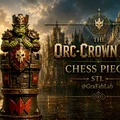 Quân xe (Rook) thuộc bộ cờ Orc-Crown Line - Thumbnail 1
