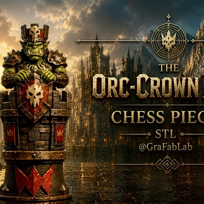Quân xe (Rook) thuộc bộ cờ Orc-Crown Line