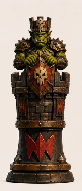 Quân xe (Rook) thuộc bộ cờ Orc-Crown Line - Image 3
