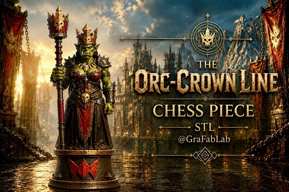 Quân Hậu (Queen) trong bộ cờ Orc-Crown - Image 1
