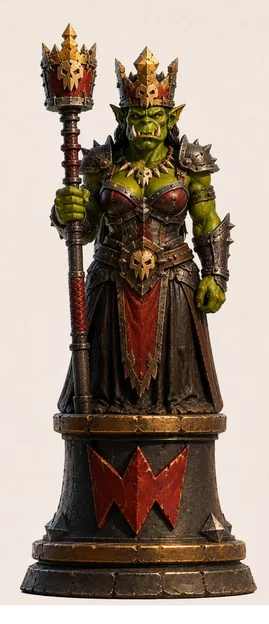Quân Hậu (Queen) trong bộ cờ Orc-Crown - Image 6