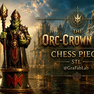 Quân Tượng "Bishop" thuộc dòng Orc-Crown - Mô hình cờ vua