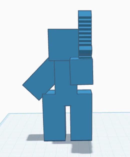 Mô hình nhân vật Steve Minecraft 3D dễ in - Image 1