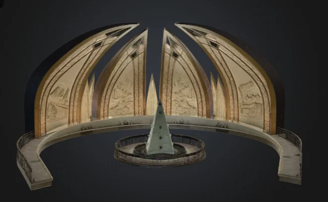 Mô hình 3D Đài tưởng niệm Pakistan (Pakistan Monument) chi tiết - Image 1