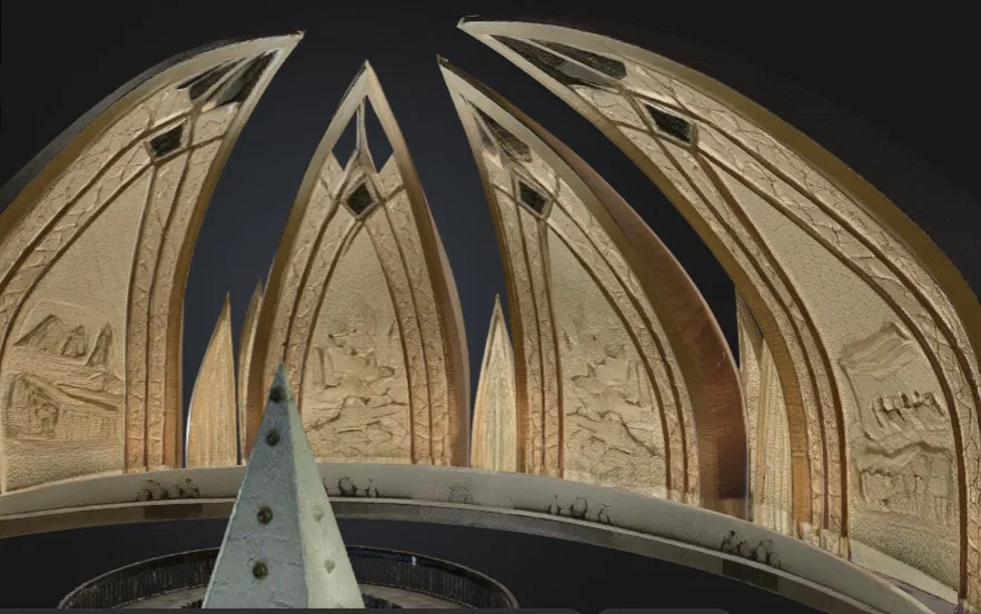 Mô hình 3D Đài tưởng niệm Pakistan (Pakistan Monument) chi tiết - Image 2