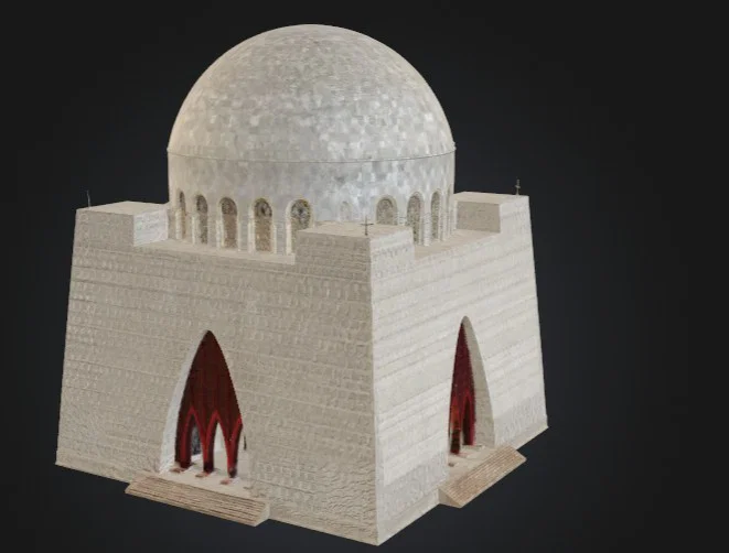 Mô hình 3D Lăng mộ Quaid-e-Azam Karachi Pakistan ấn tượng - Image 1