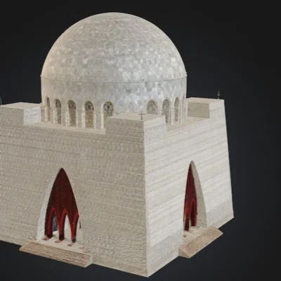 Mô hình 3D Lăng mộ Quaid-e-Azam Karachi Pakistan ấn tượng