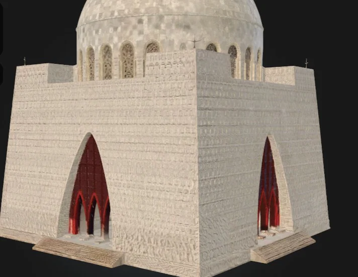 Mô hình 3D Lăng mộ Quaid-e-Azam Karachi Pakistan ấn tượng - Image 2
