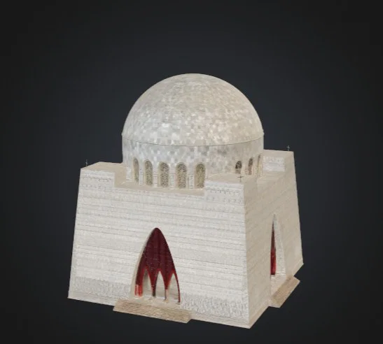 Mô hình 3D Lăng mộ Quaid-e-Azam Karachi Pakistan ấn tượng - Image 4