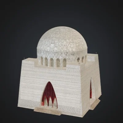 Mô hình 3D Lăng mộ Quaid-e-Azam Karachi Pakistan ấn tượng