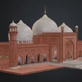 Mô hình 3D Thánh đường Badshahi Mosque đẹp mắt - Thumbnail 1