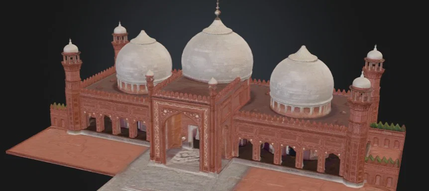 Mô hình 3D Thánh đường Badshahi Mosque đẹp mắt - Image 3
