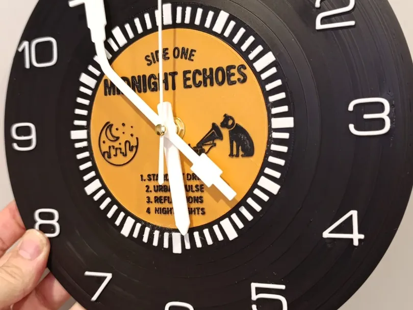 Đồng hồ trang trí phong cách đĩa than (Vinyl clock) - Image 4