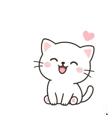Mô hình chú mèo trái tim (Cute Heart Cat) dễ thương để in 3D - Image 2