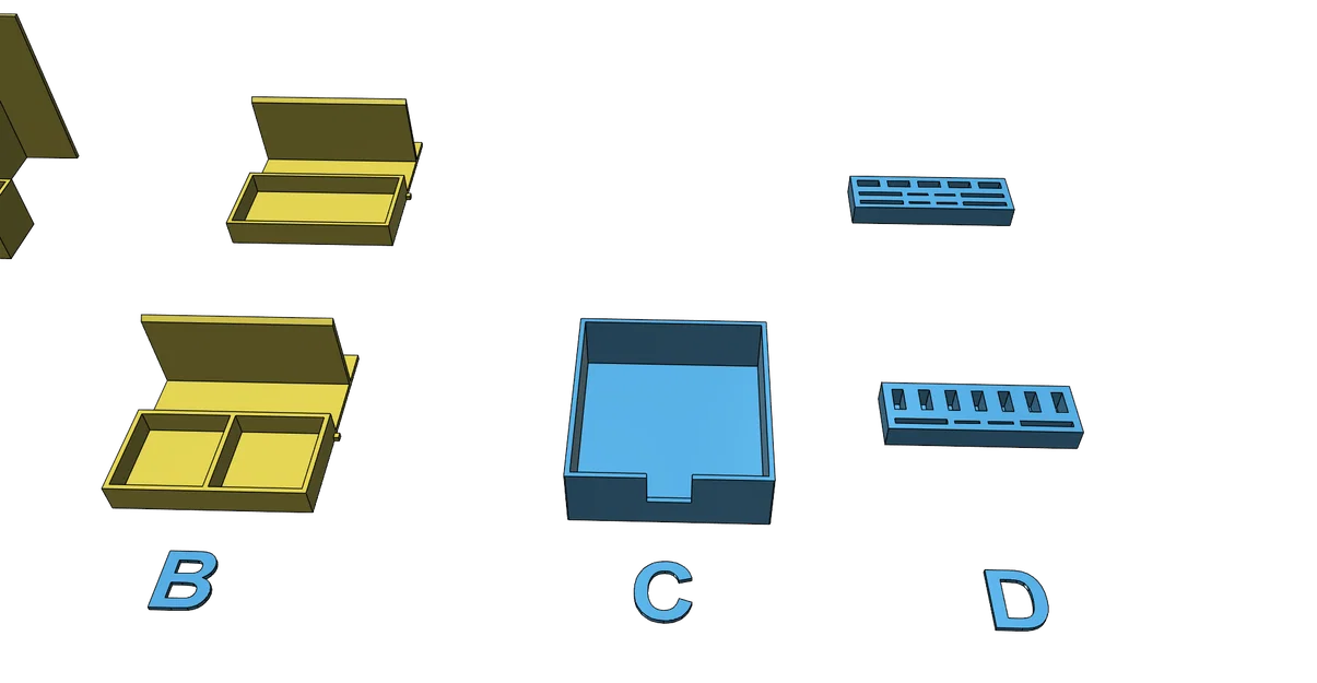 Bộ đựng đồ để bàn, ống cắm bút - In dễ dàng, không cần support - Image 9