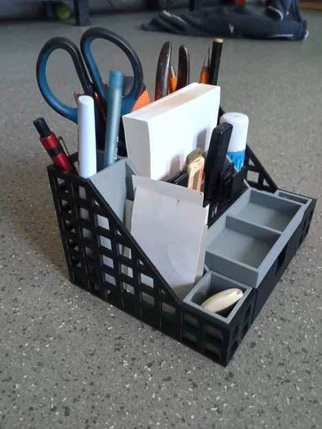 Bộ đựng đồ để bàn, ống cắm bút - In dễ dàng, không cần support - Image 13