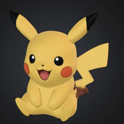 Mô hình Pikachow đáng yêu - Mẫu in 3D trang trí đẹp mắt