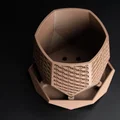 Chậu cây Monolith Hex Facet – Phiên bản Asanoha - Thumbnail 4