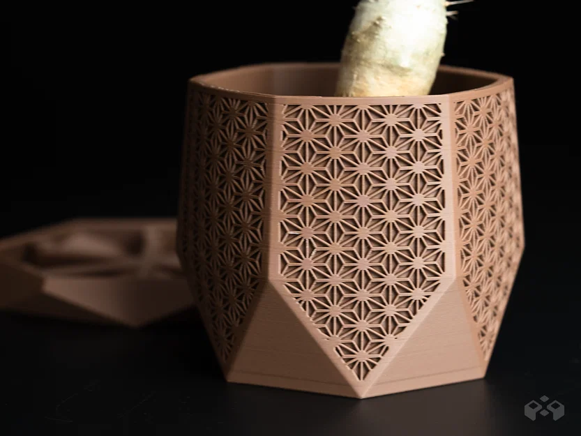 Chậu cây Monolith Hex Facet – Phiên bản Asanoha - Image 5