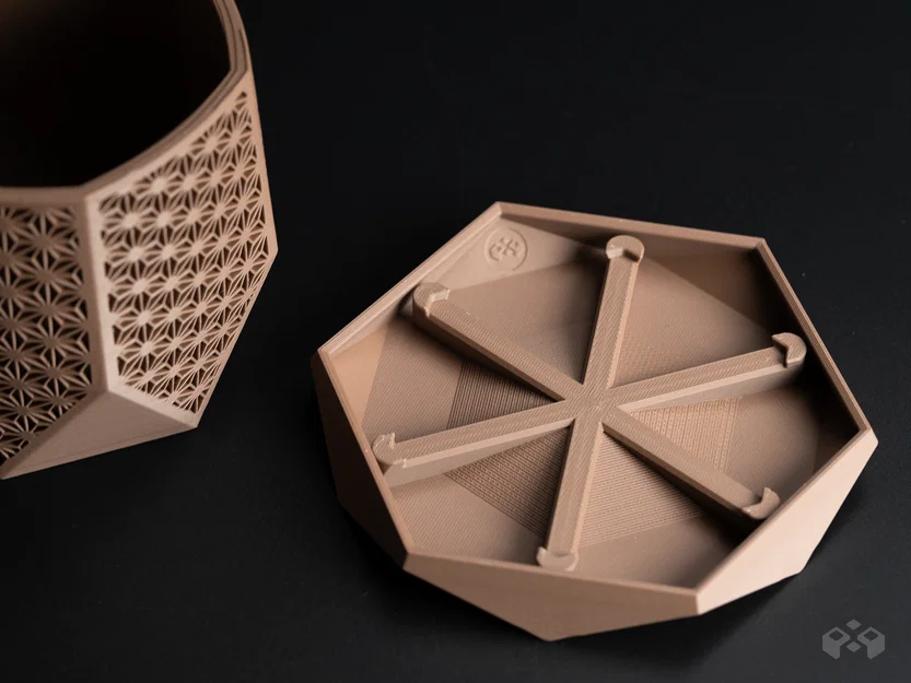 Chậu cây Monolith Hex Facet – Phiên bản Asanoha - Image 7