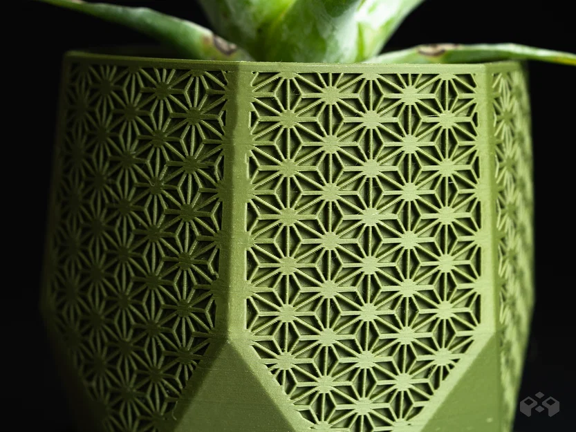 Chậu cây Monolith Hex Facet – Phiên bản Asanoha - Image 8