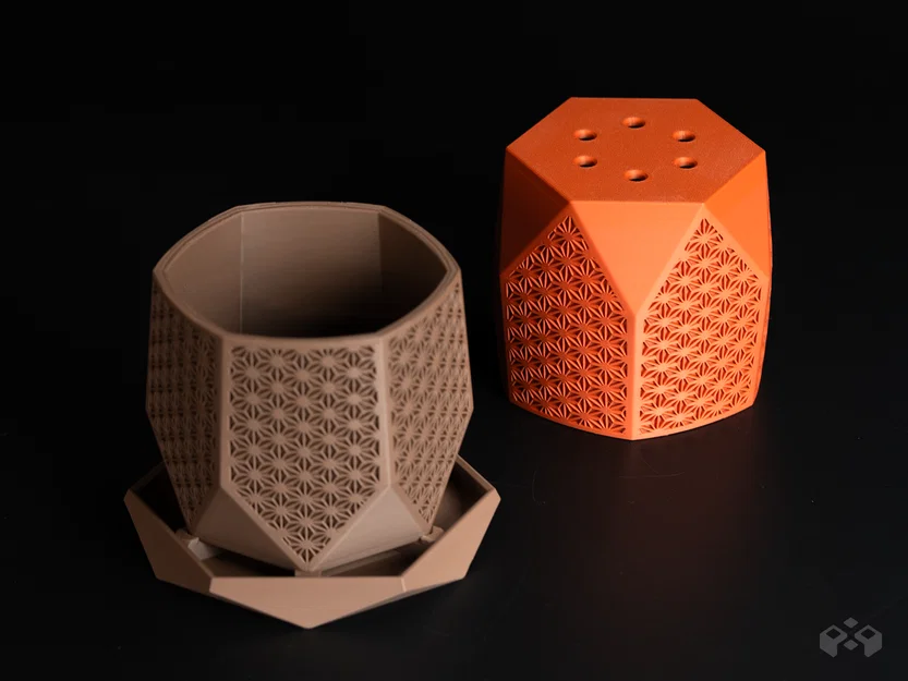 Chậu cây Monolith Hex Facet – Phiên bản Asanoha - Image 9