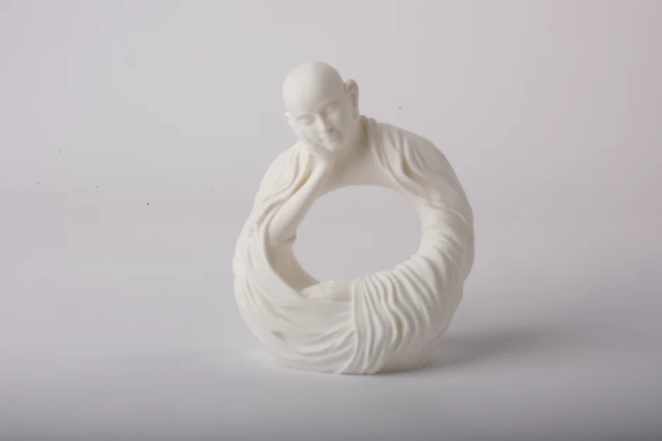 Tượng Chú Tiểu Thiền Định (Meditating Monk Sculpture) - Image 2