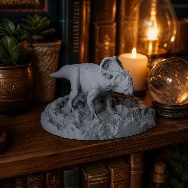 Tượng Khủng Long Có Sừng (Horned Dinosaur Sculpture) - Image 1