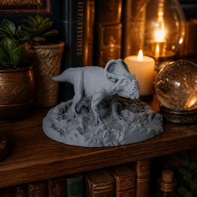 Tượng Khủng Long Có Sừng (Horned Dinosaur Sculpture)