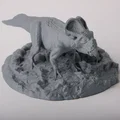 Tượng Khủng Long Có Sừng (Horned Dinosaur Sculpture) - Thumbnail 2
