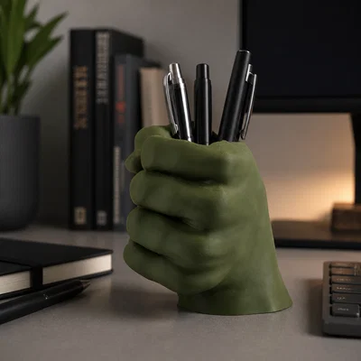 Ống cắm bút hình nắm đấm Hulk