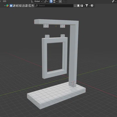 Chân đế khung ảnh treo lơ lửng hiện đại (Photo Frame Stand)