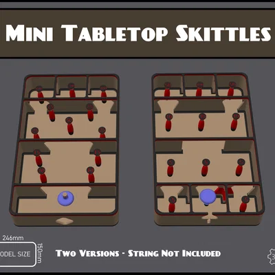 Bộ Trò Chơi Mini Tabletop Skittles Để Bàn