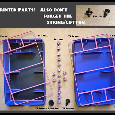 Bộ Trò Chơi Mini Tabletop Skittles Để Bàn